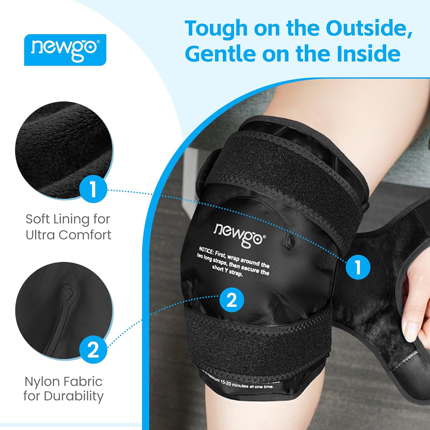 Thumbnail 5 de NEWGO Ice Pack Knee Wrap for Knee Pain Relief