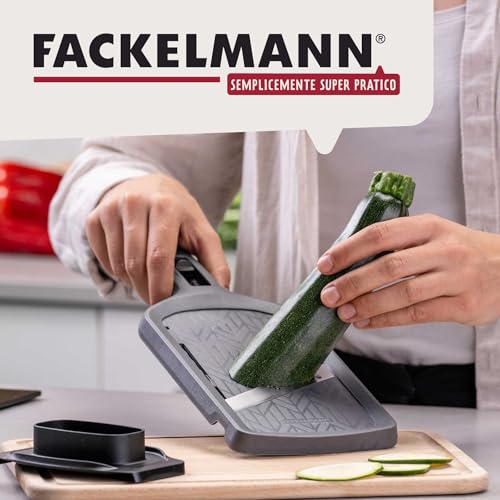 Thumbnail 6 de Fackelmann Mandolina affettaverdure regolabile: lama inox, 4 livelli di taglio, sicurezza e praticità per la cucina
