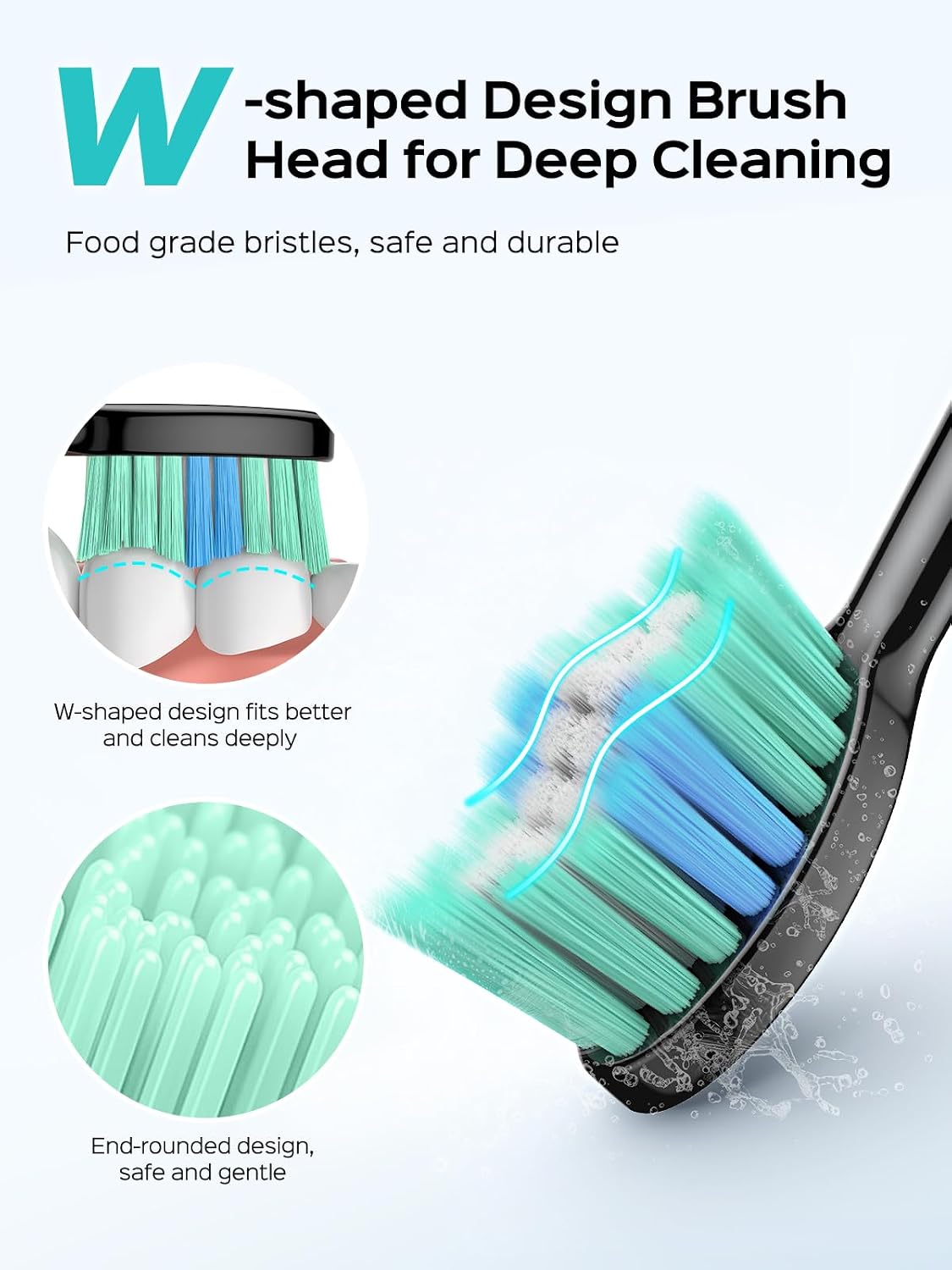 Detalle de COSLUS Sonic Electric Toothbrush 47000 VPM 🪥