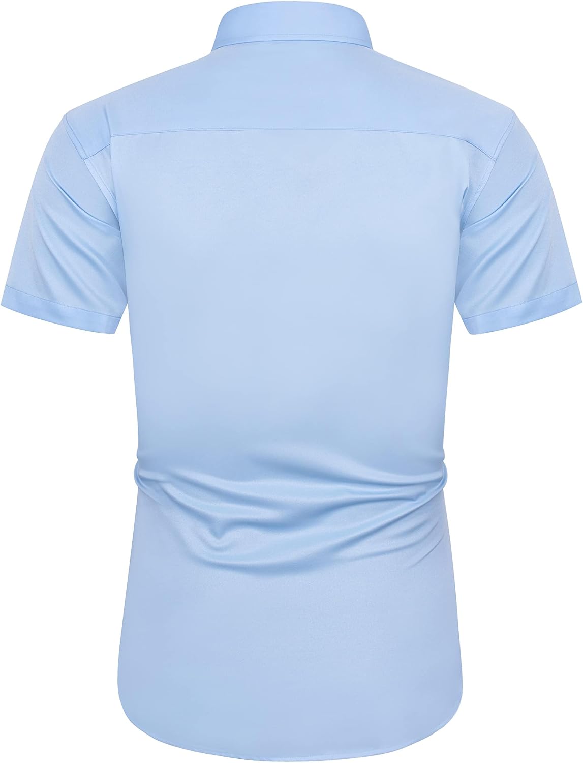 Detalle de J.VER Men's Short Sleeve Dress Shirt Non Iron Stretch Regular Fit
