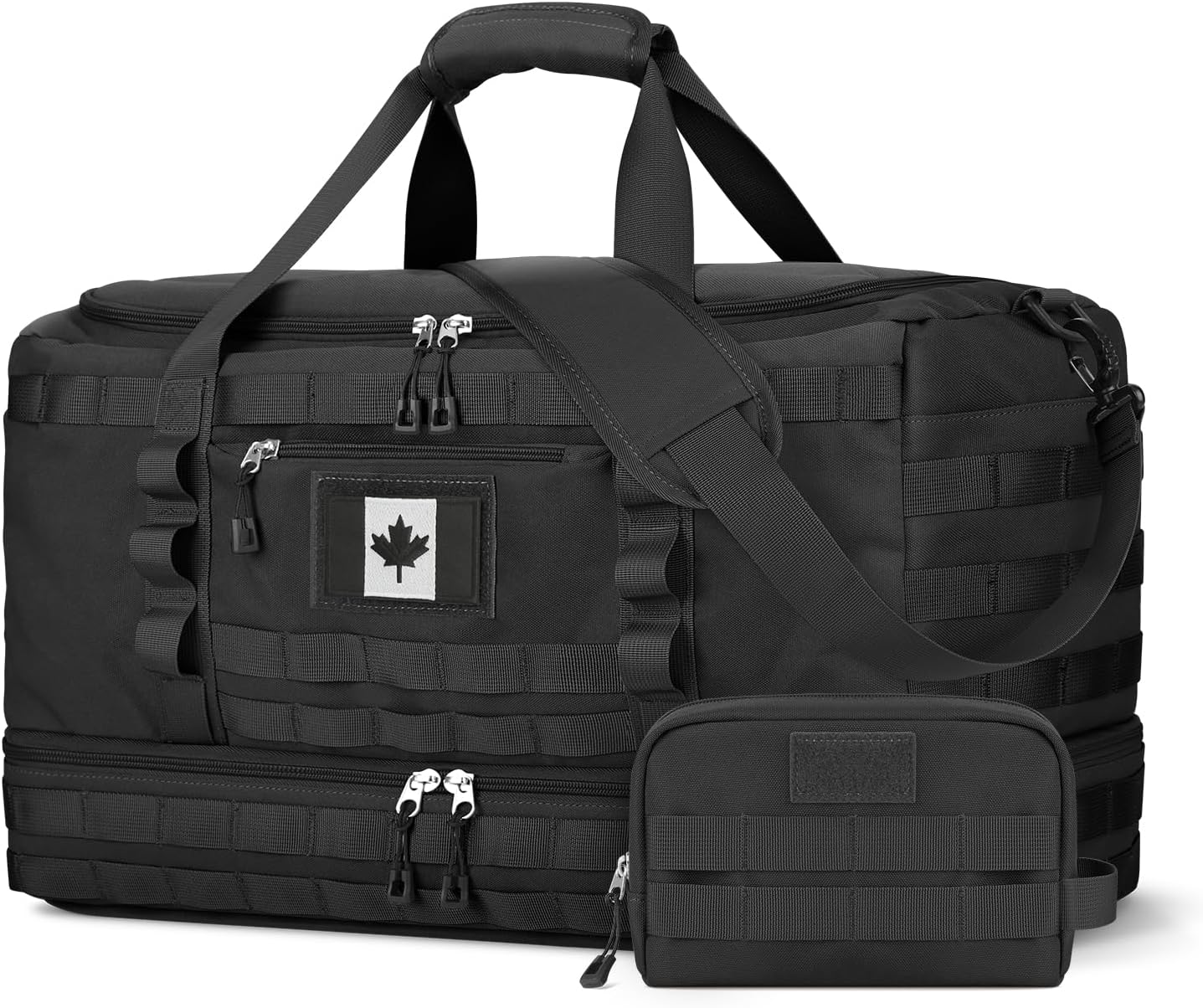 Detalle de ETRONIK 52L Tactical Duffle Bag with Shoe Compartment and MOLLE Webbing