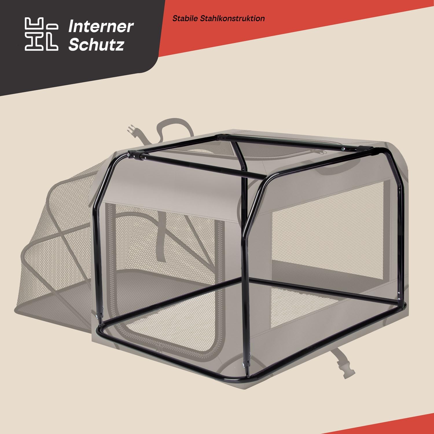 Thumbnail 3 de Cage de Transport pour Chien - Sac pliable 63 x 43 x 40 cm, respirante et imperméable