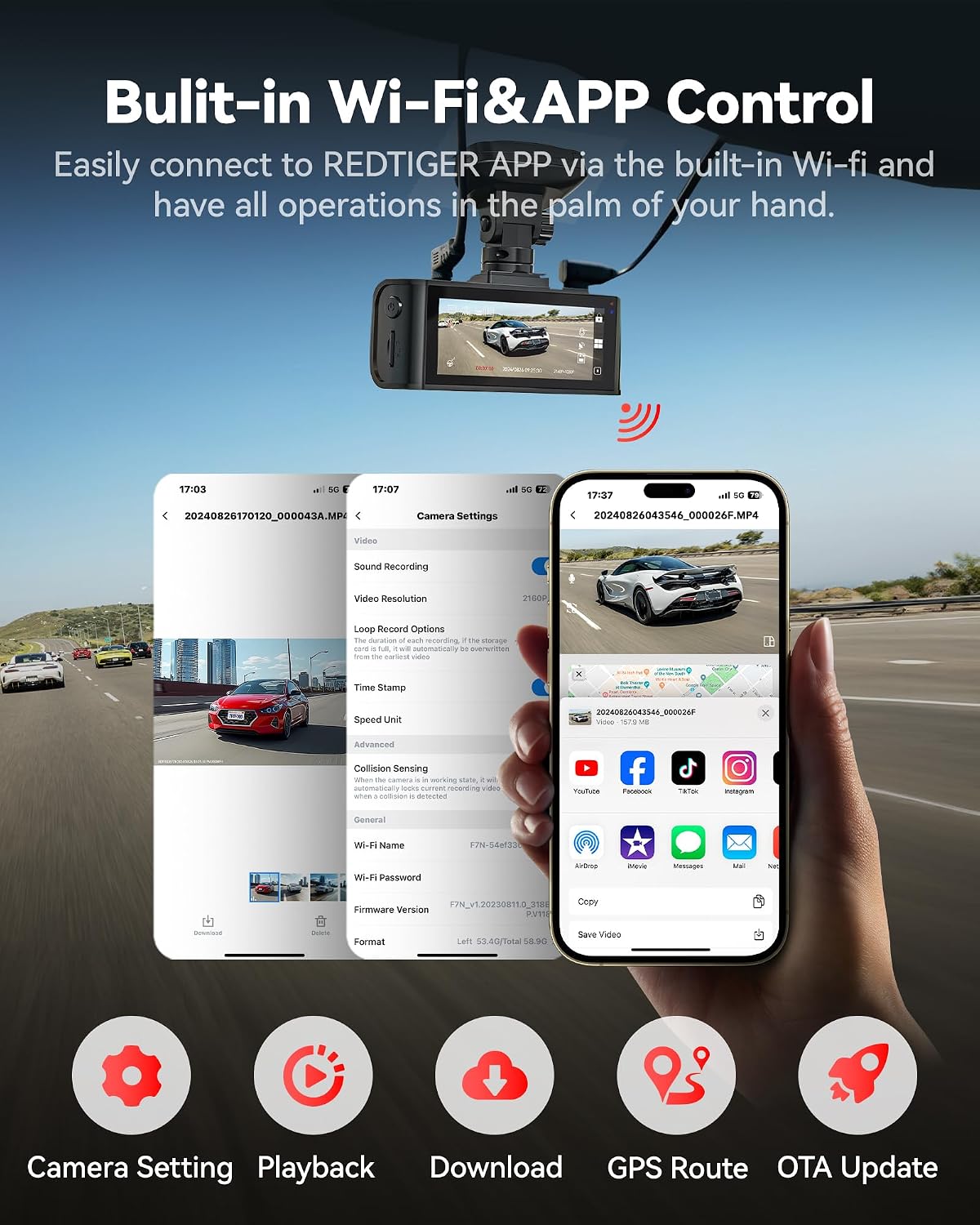 Thumbnail 3 de REDTIGER F7N Pro 4K dash cam with 64GB