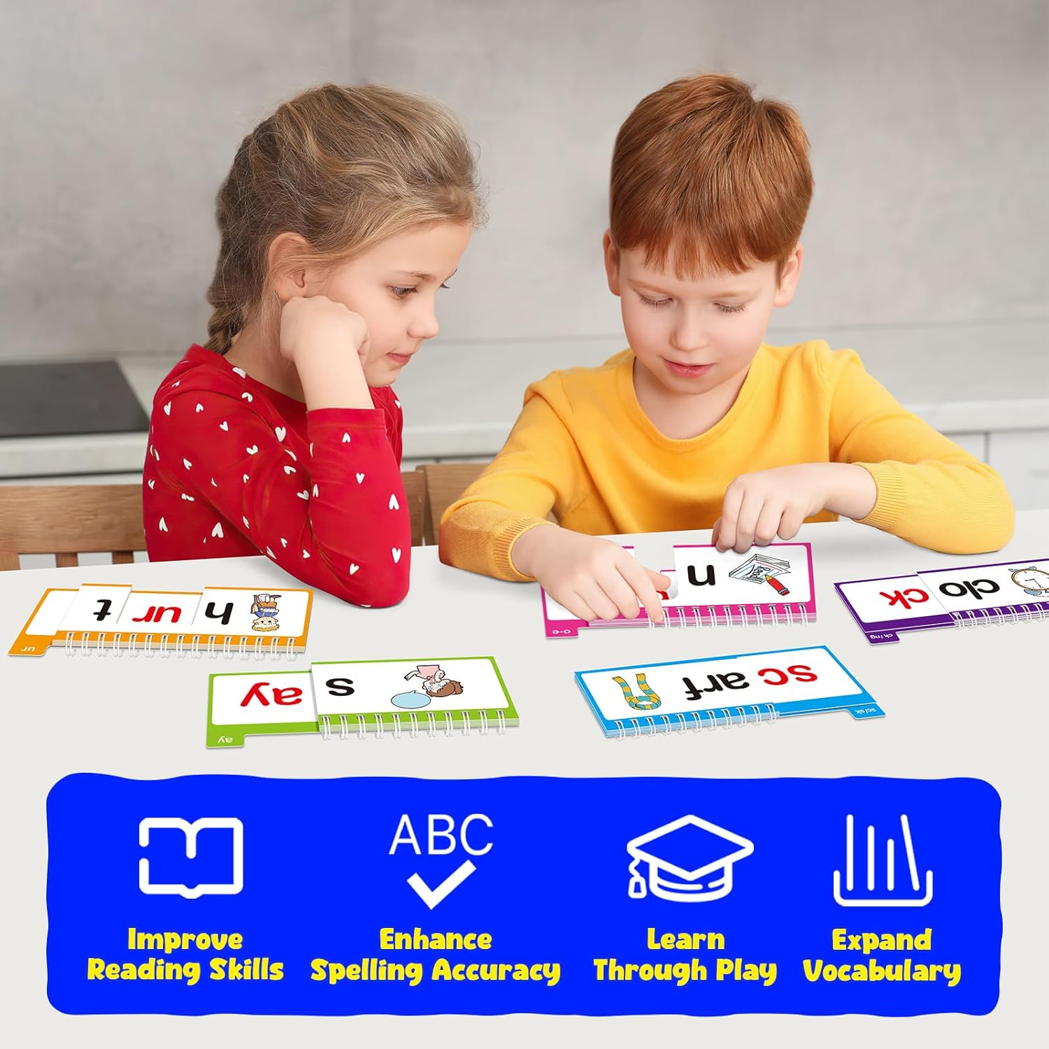 Thumbnail 6 de Read and Rhyme Flip Books 40-pack phonics
