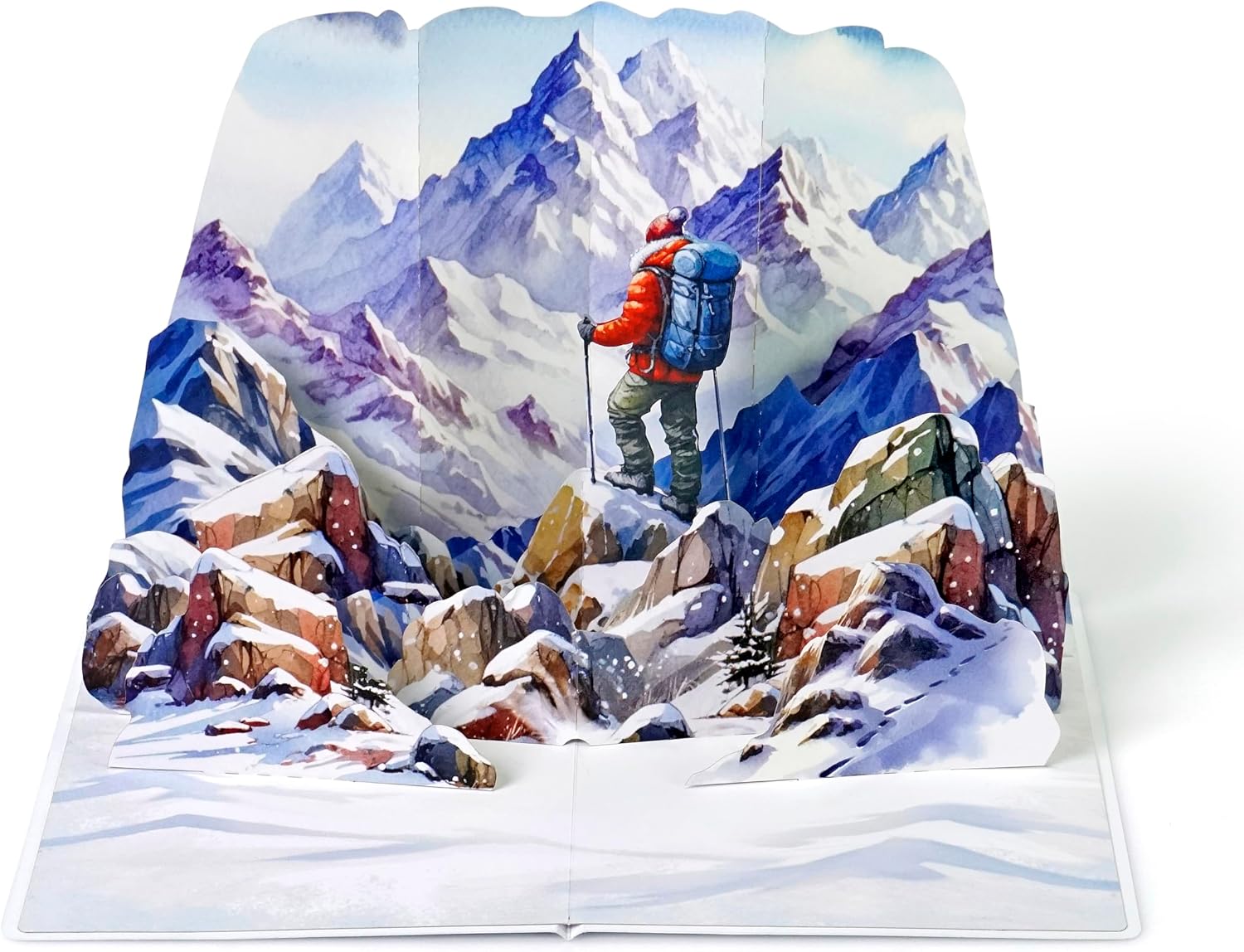 Detalle de CUTPOPUP Das Abenteuer wartet – Geburtstagskarte Rock Climbing, 3D Pop-up