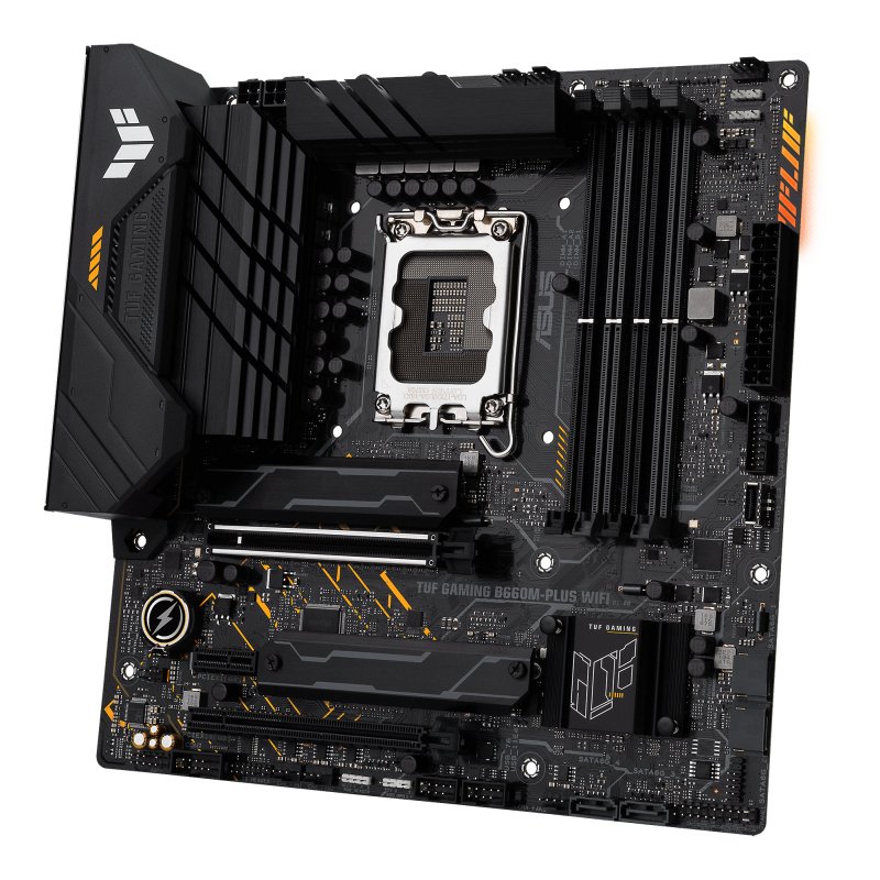 Detalle de ASUS TUF GAMING B660M PLUS WIFI (LGA 1700) placa base con WiFi para Intel de 12.ª generación