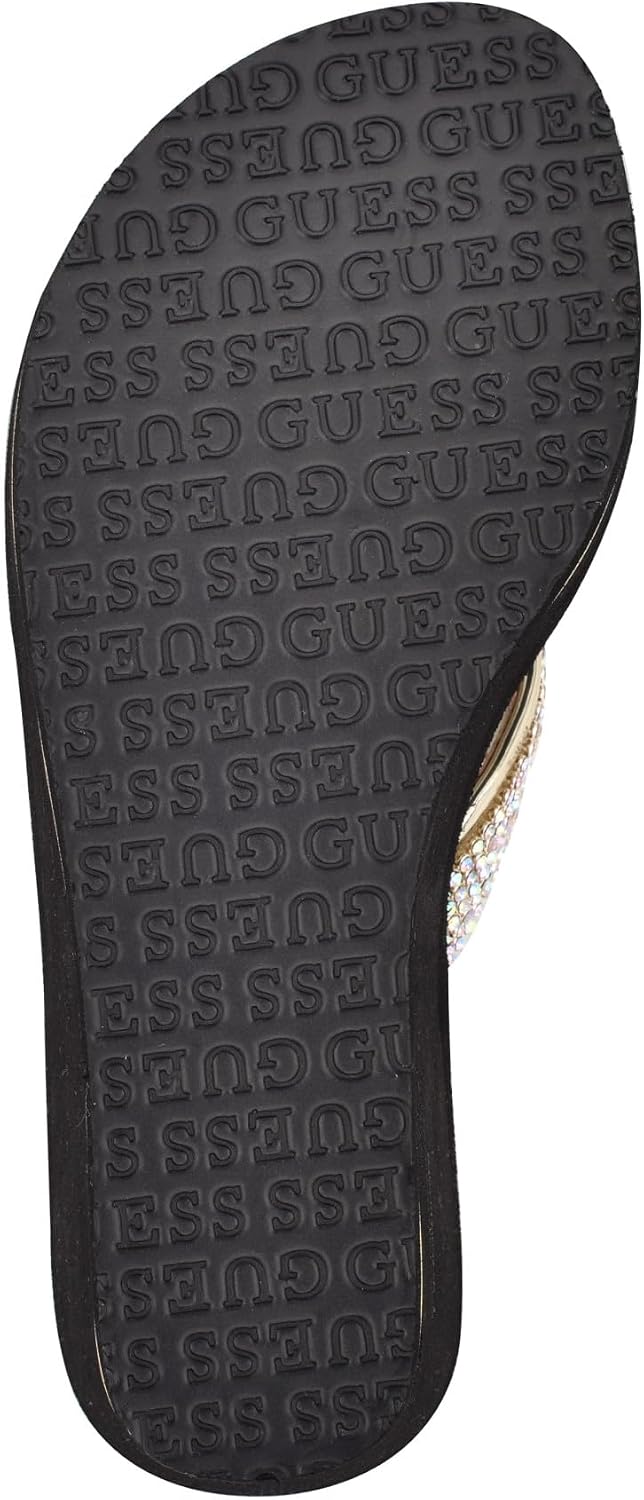 Detalle de GUESS Gwsarraly4 TonguesFemme : Sandales à plateforme avec strass