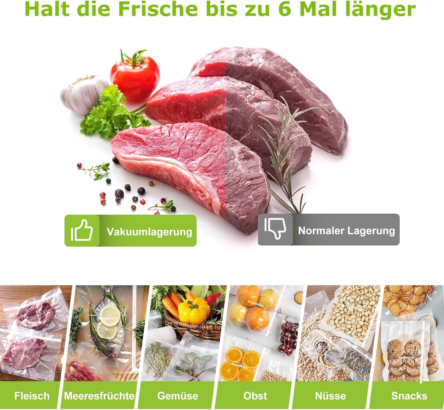 Thumbnail 4 de Bonsenkitchen Vakuumrollen 28Ă600cm đœ