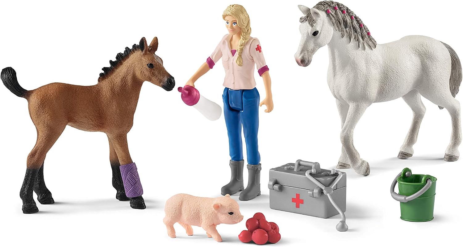 Detalle 2 de Farm World Tierarztbesuch Set 9-teilig
