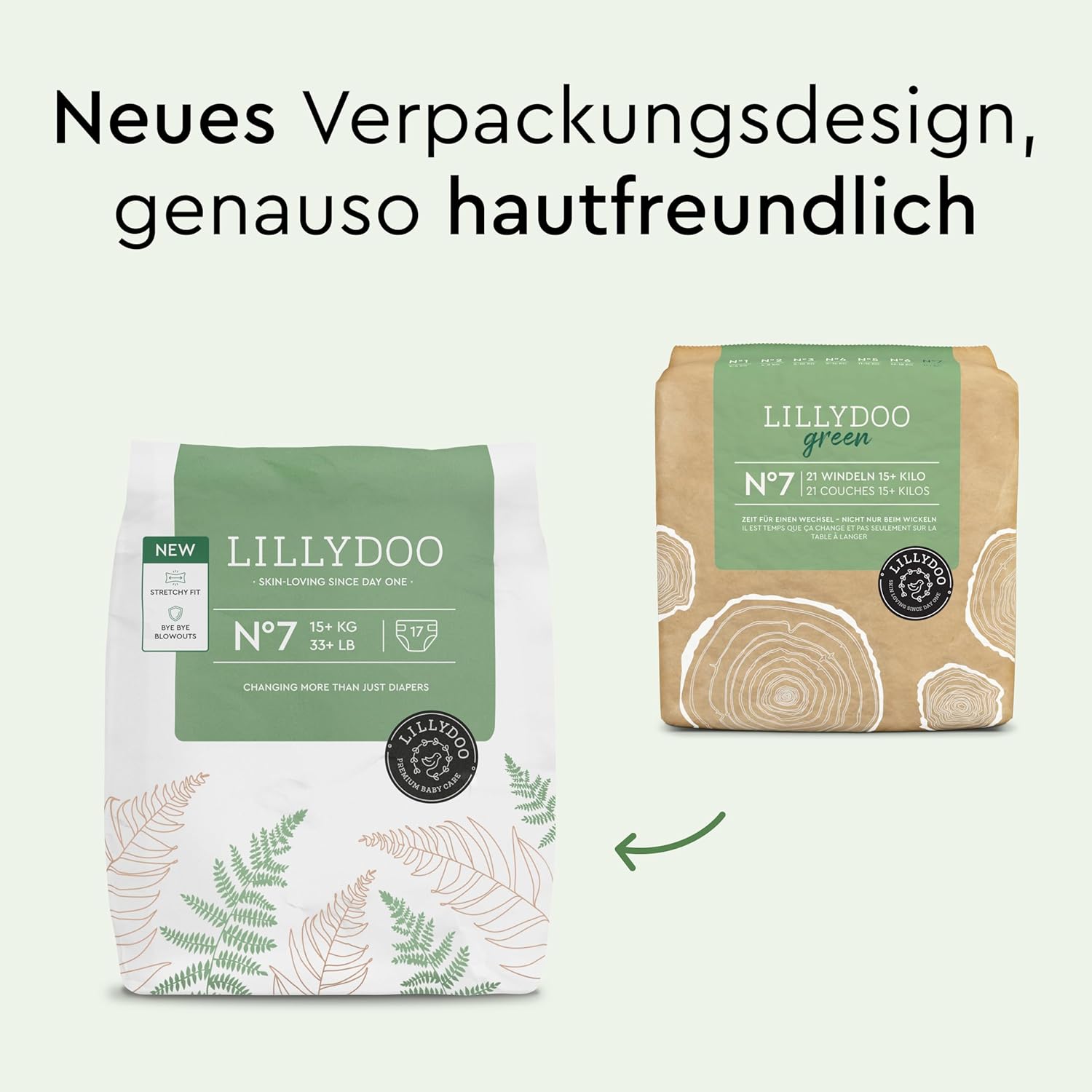Thumbnail 2 de LILLYDOO green Windeln Größe 7 (15+ kg) – 102 Stück Monatsbox mit Blowout-Barriere