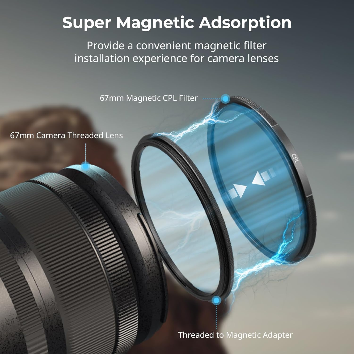 Detalle de SMALLRIG 67mm Magnetischer CPL Filter 67 mm