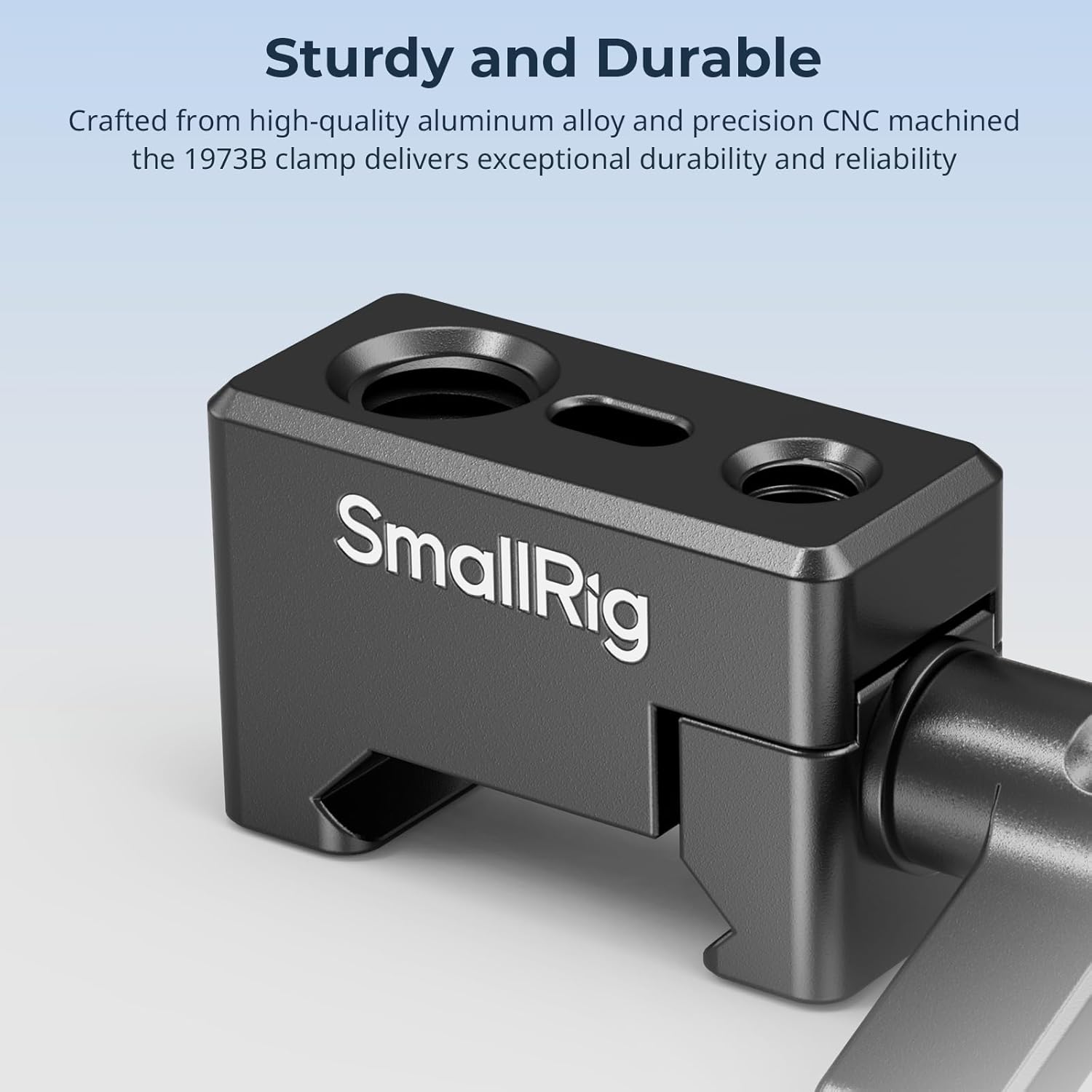 Detalle de SMALLRIG 1973 NATO Rail Clamp pour montage EVF, moniteur et bras magique
