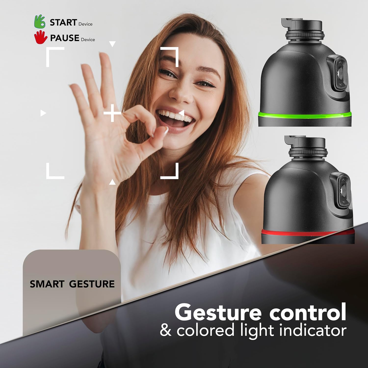 Thumbnail 3 de Cellularline FACECAM – Supporto smartphone con riconoscimento facciale 360° e telecomando Bluetooth