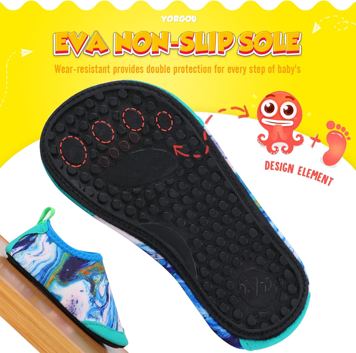 Thumbnail 4 de Yorgou Baby Water Shoes: Lightweight, Non-Slip Beach Shoes for Toddlers