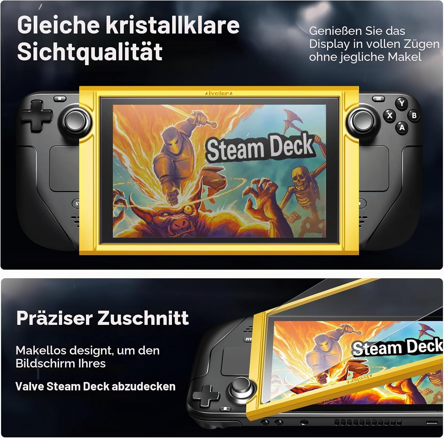 Detalle de ivoler Matt Panzerglas für Steam Deck 2 Stück