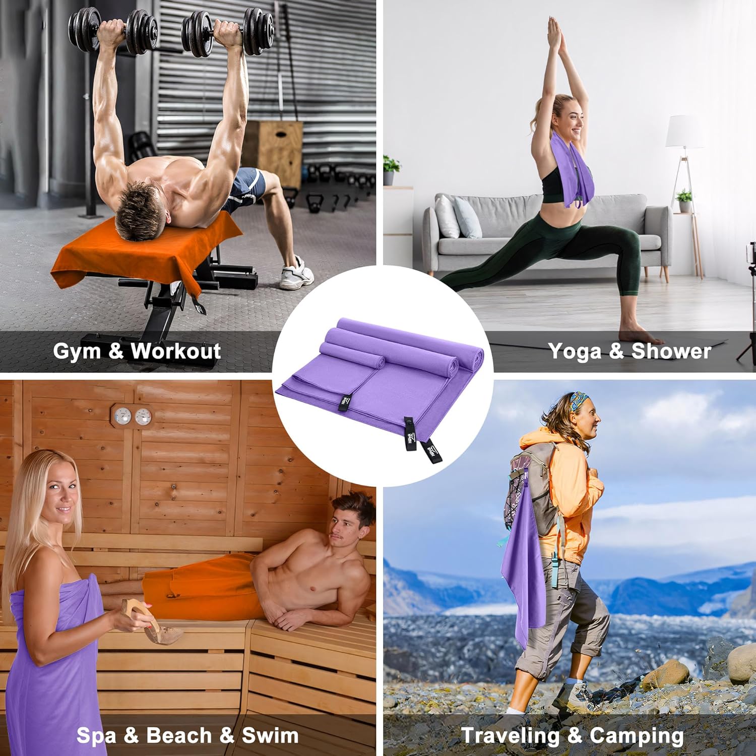 Thumbnail 6 de HiiPeak microfibre towel 160 x 80cm