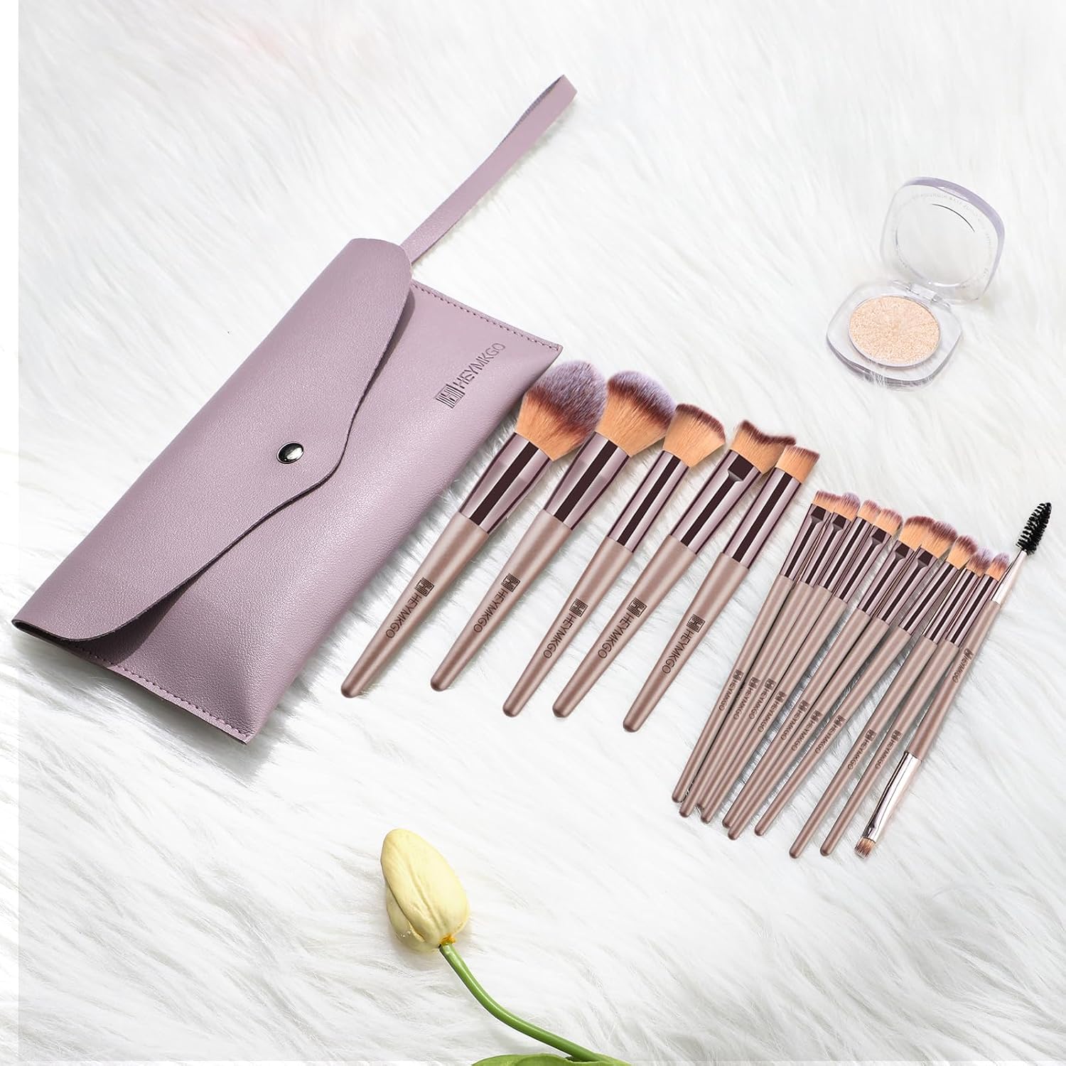 Detalle 2 de HEYMKGO Pinselset Makeup 15-teilig đš
