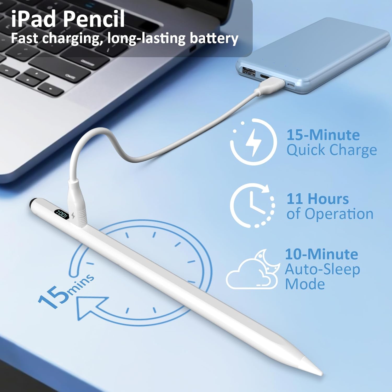 Thumbnail 3 de Styluslink 2-in-1 LED Pencil for iPad (2018–2025) — no Bluetooth required