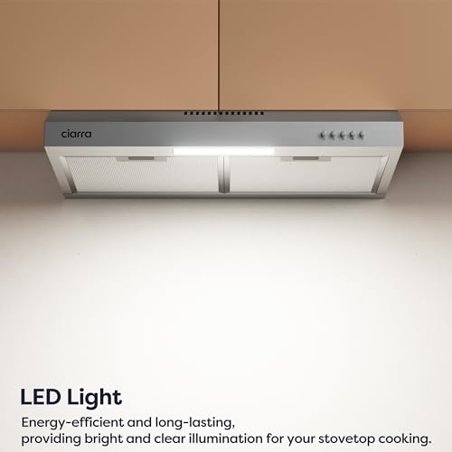 Detalle de CIARRA CBCS6903D Hotte aspirante 60 cm – Classe A+ inox
