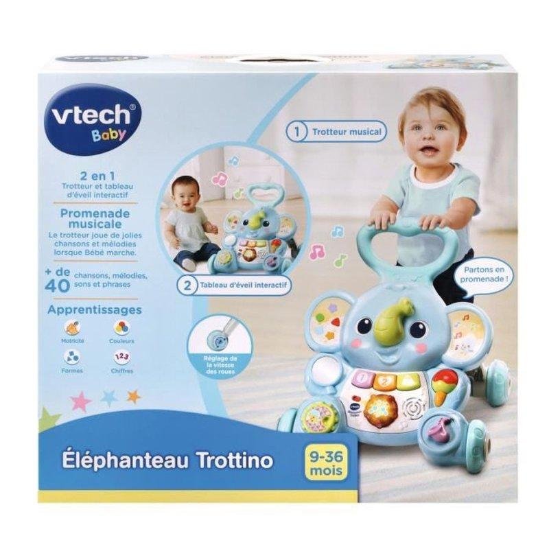 Detalle 2 de Caminador para bebé VTech Baby Elephanteau Trottino Azul (9–36 meses)