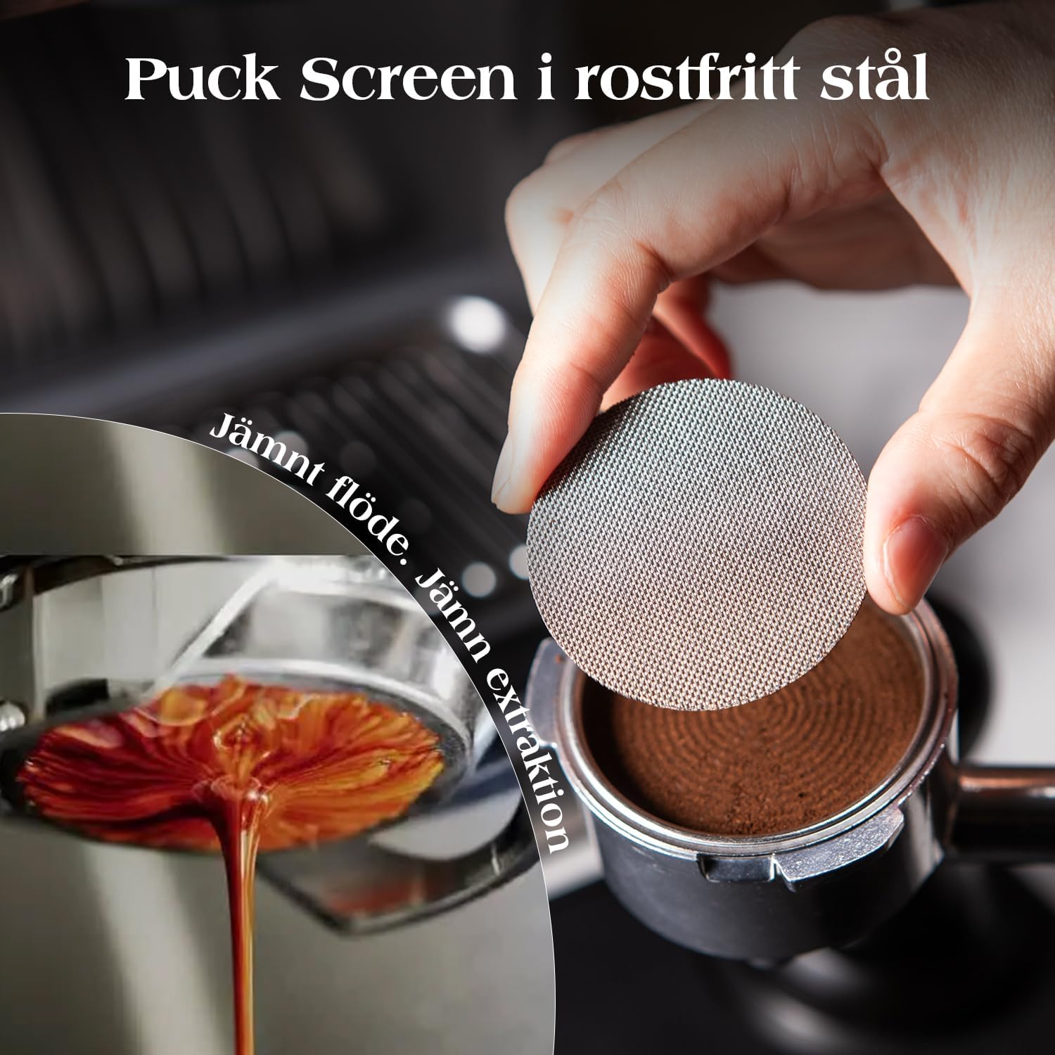 Thumbnail 6 de troletoi 54 mm espressotillbehör, 7 delar med tamper och WDT-verktyg