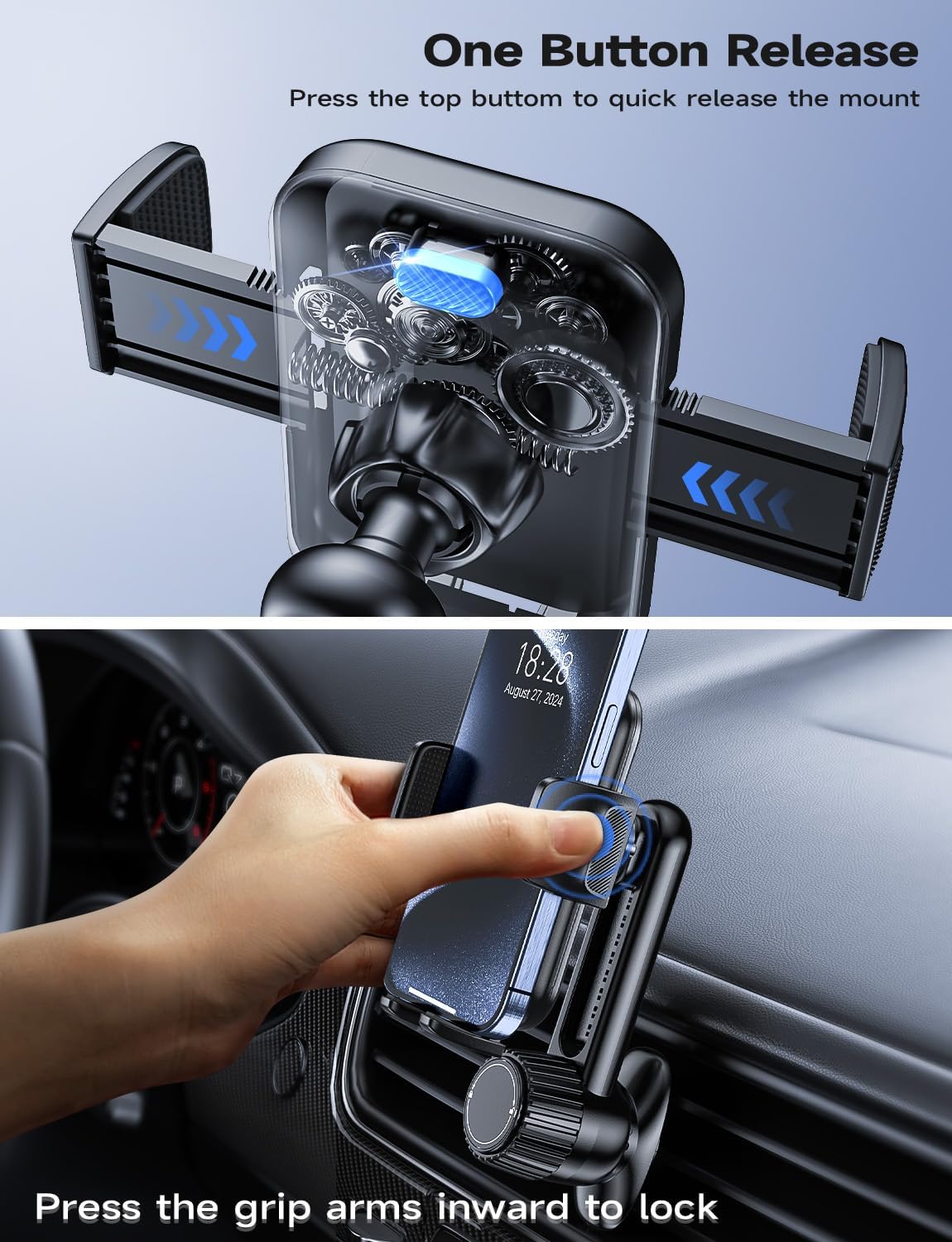 Detalle 2 de Holdersafe Phone Holder for Car Vent 35mm