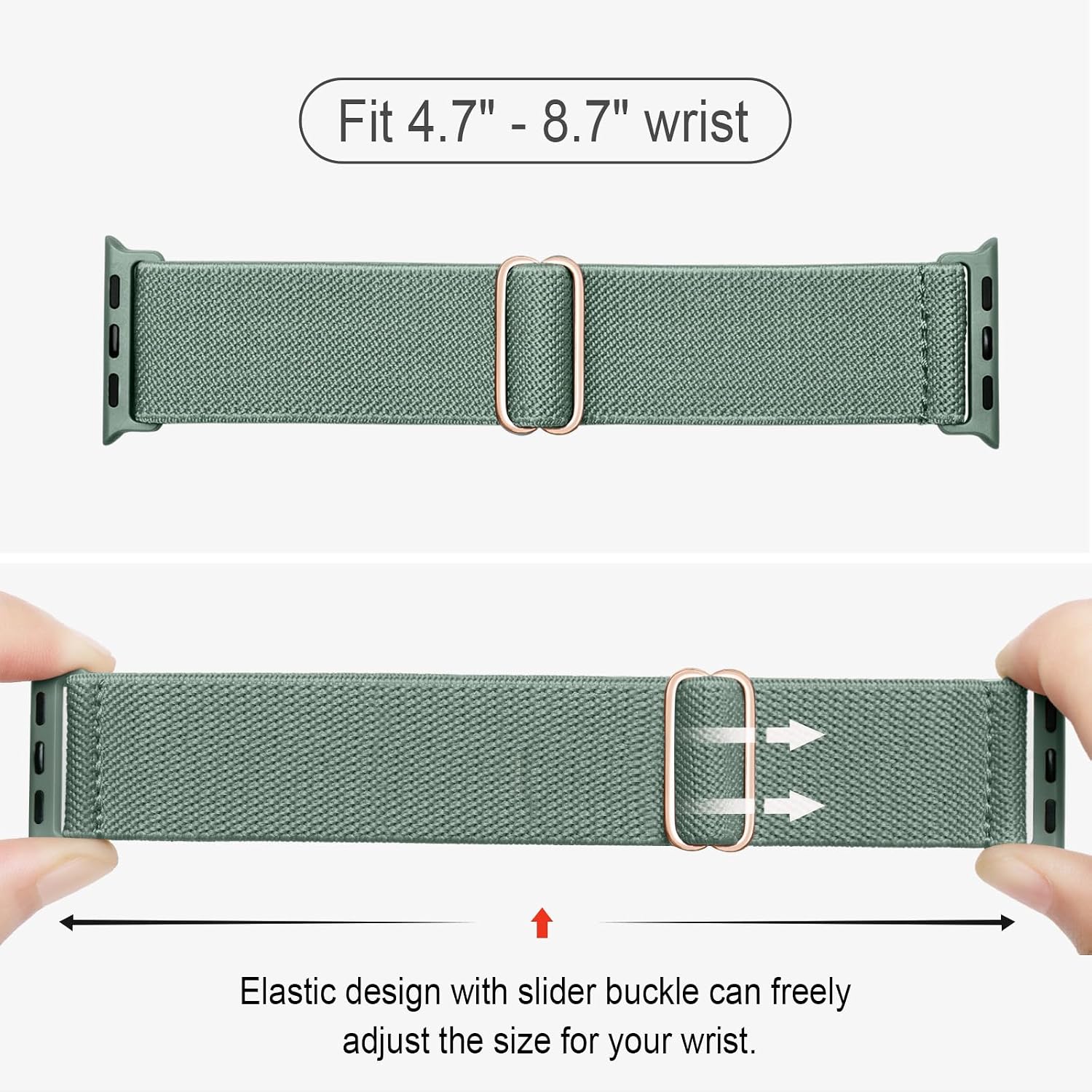 Detalle 2 de Raradev Elastic Band for Apple Watch 42mm–49mm