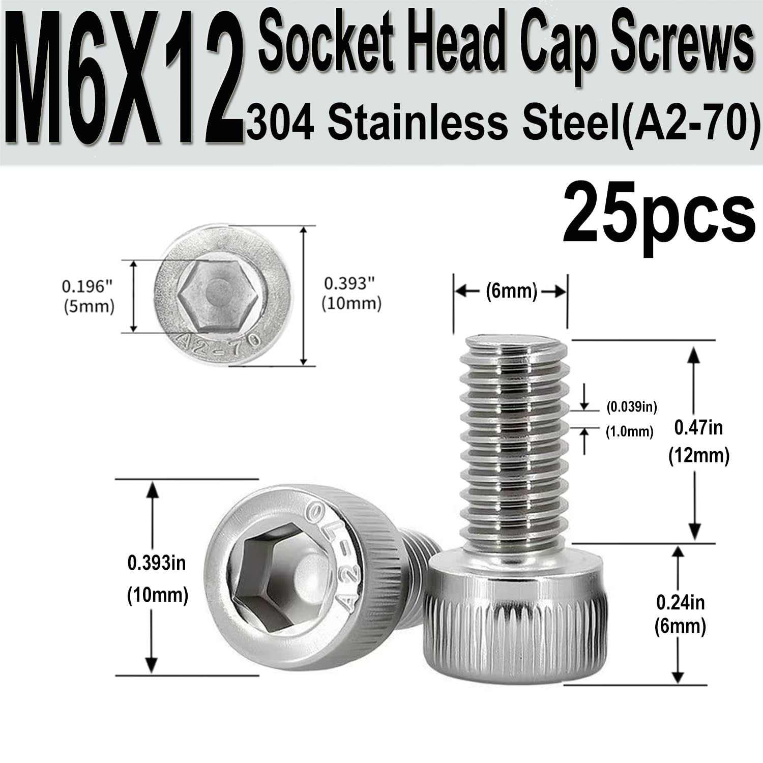 Detalle 2 de Socket Head Cap Screws M6
