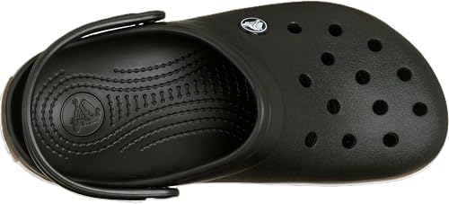 Detalle 2 de Crocs Crocband Gum Clog – leichter Unisex-Clog aus Croslite, Schwarz, EU 38-39