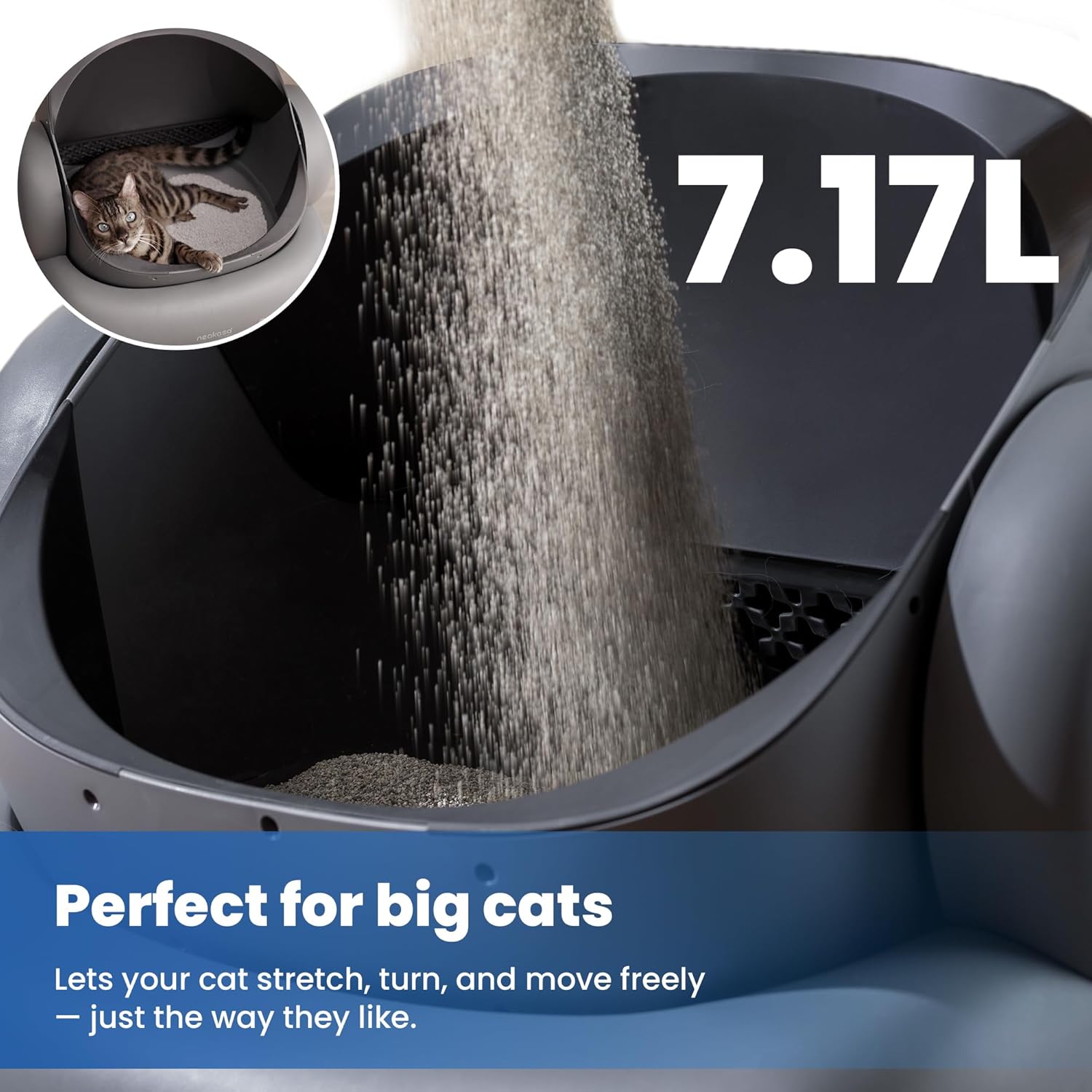 Thumbnail 5 de Neakasa M1 Plus Self-Cleaning Cat Litter Tray (Open-Top) with App Control