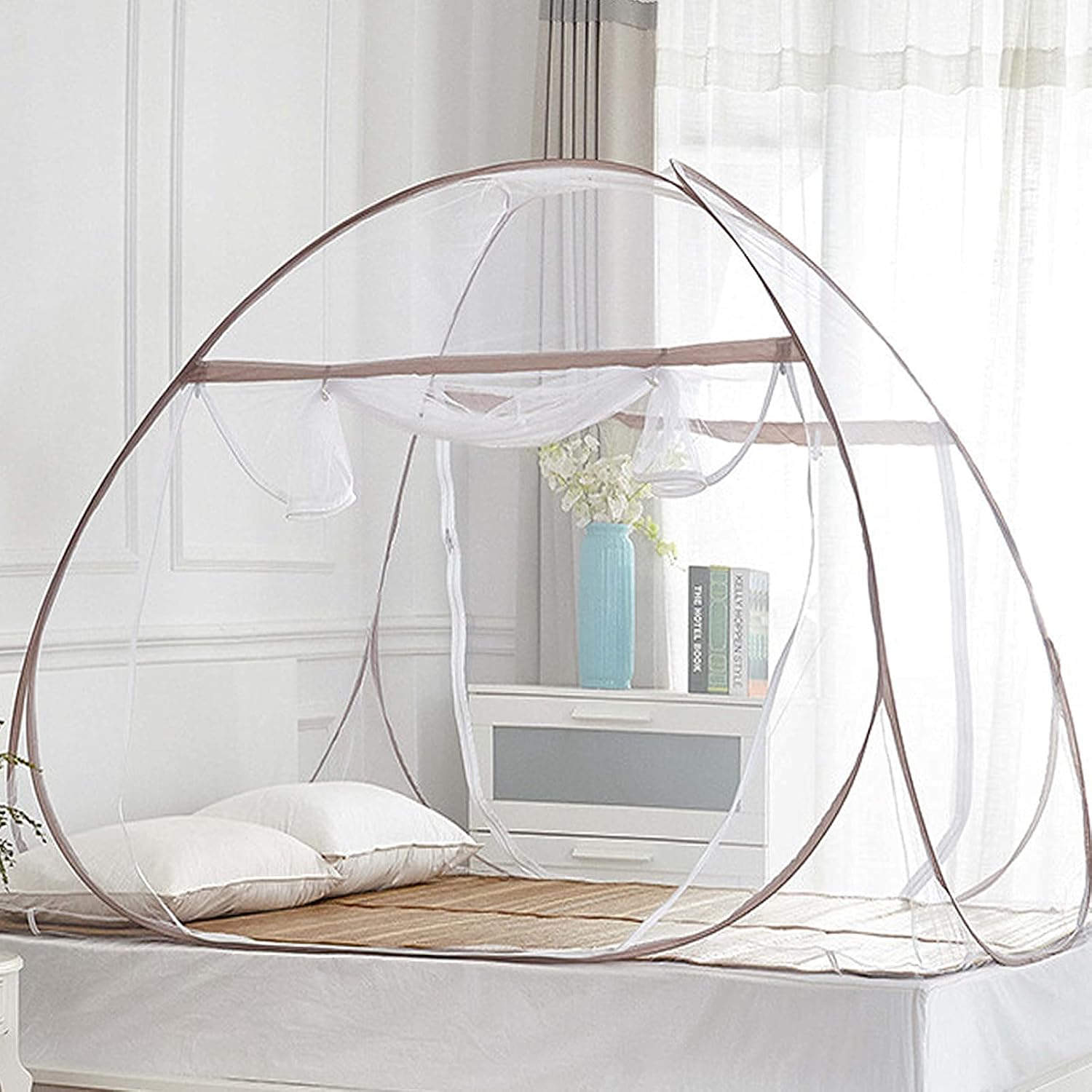 Detalle de Couvkadl NET-01 Pop-Up Mosquito Net Tent, 200 x 180 x 150 cm, Double Doors
