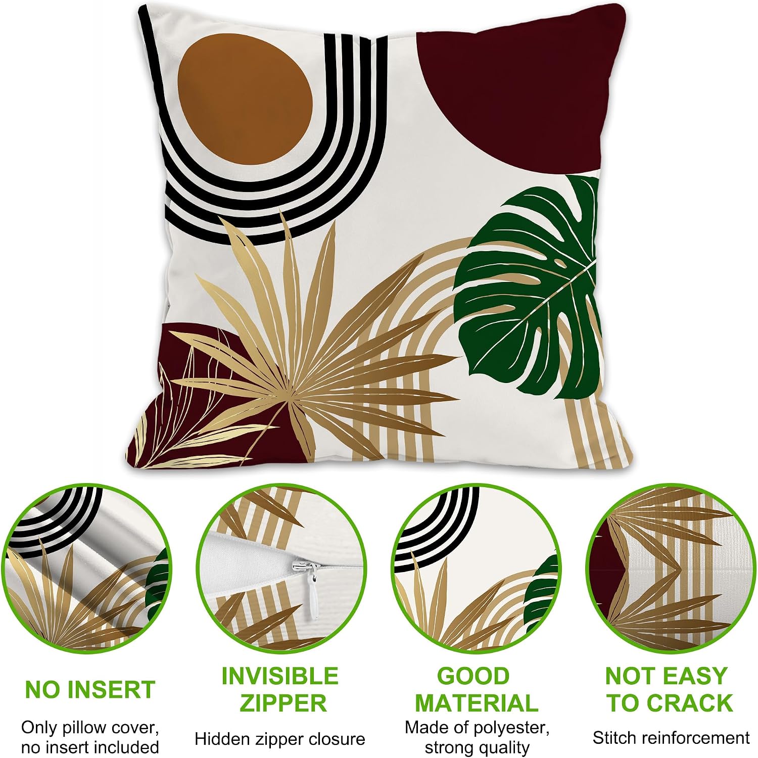 Thumbnail 1 de JSKLKGHN Throw Pillow Covers, 18x18 Inch