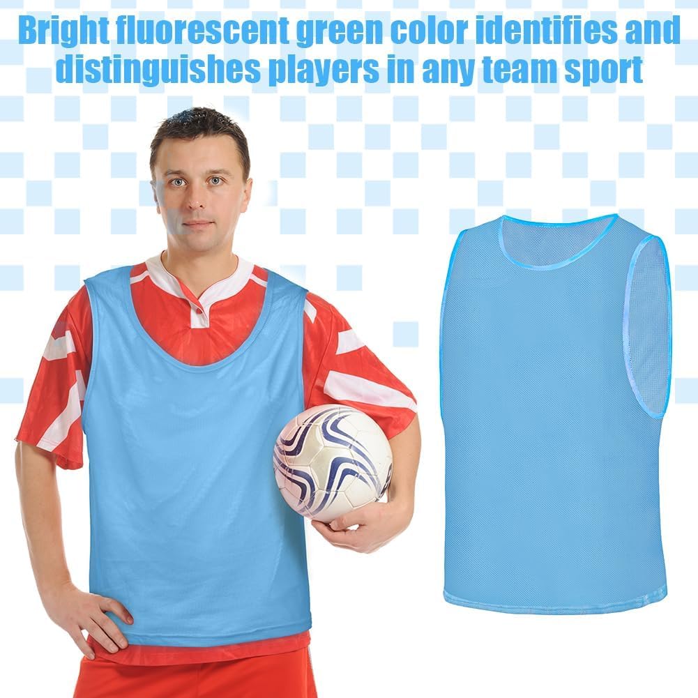 Detalle 2 de AUYAO 6Pcs Mesh Training Vests – Breathable Scrimmage Bibs for Team Practice