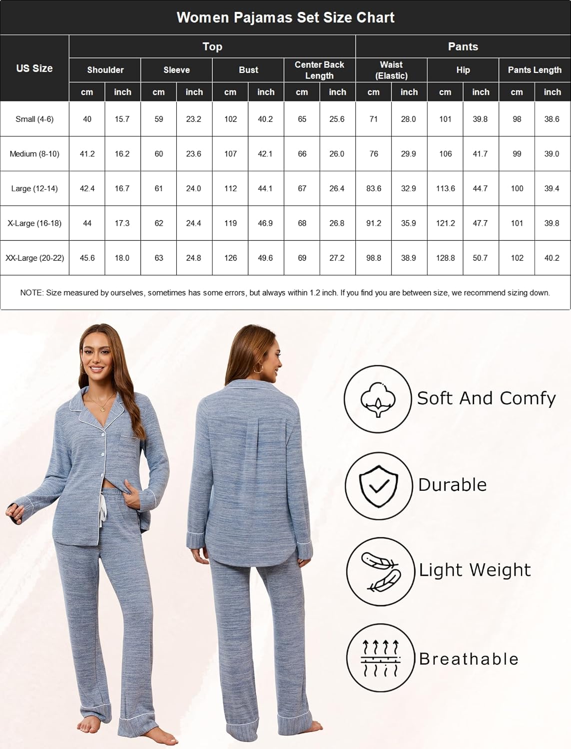 Thumbnail 4 de Samring Long Sleeve Pajama Set S-XXL