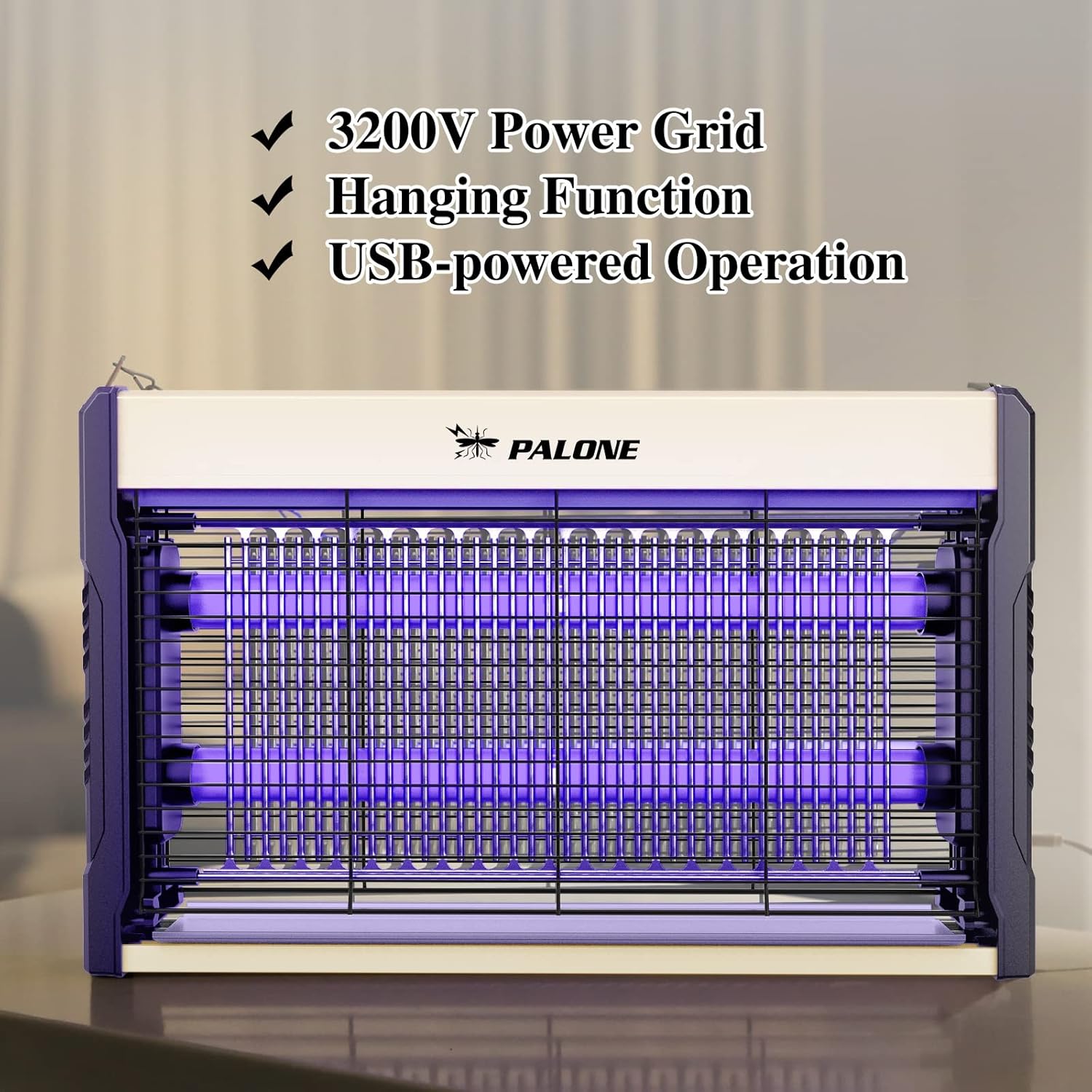 Detalle 2 de PALONE Electric Bug Zapper with UV Light – Indoor/Outdoor Fly Killer