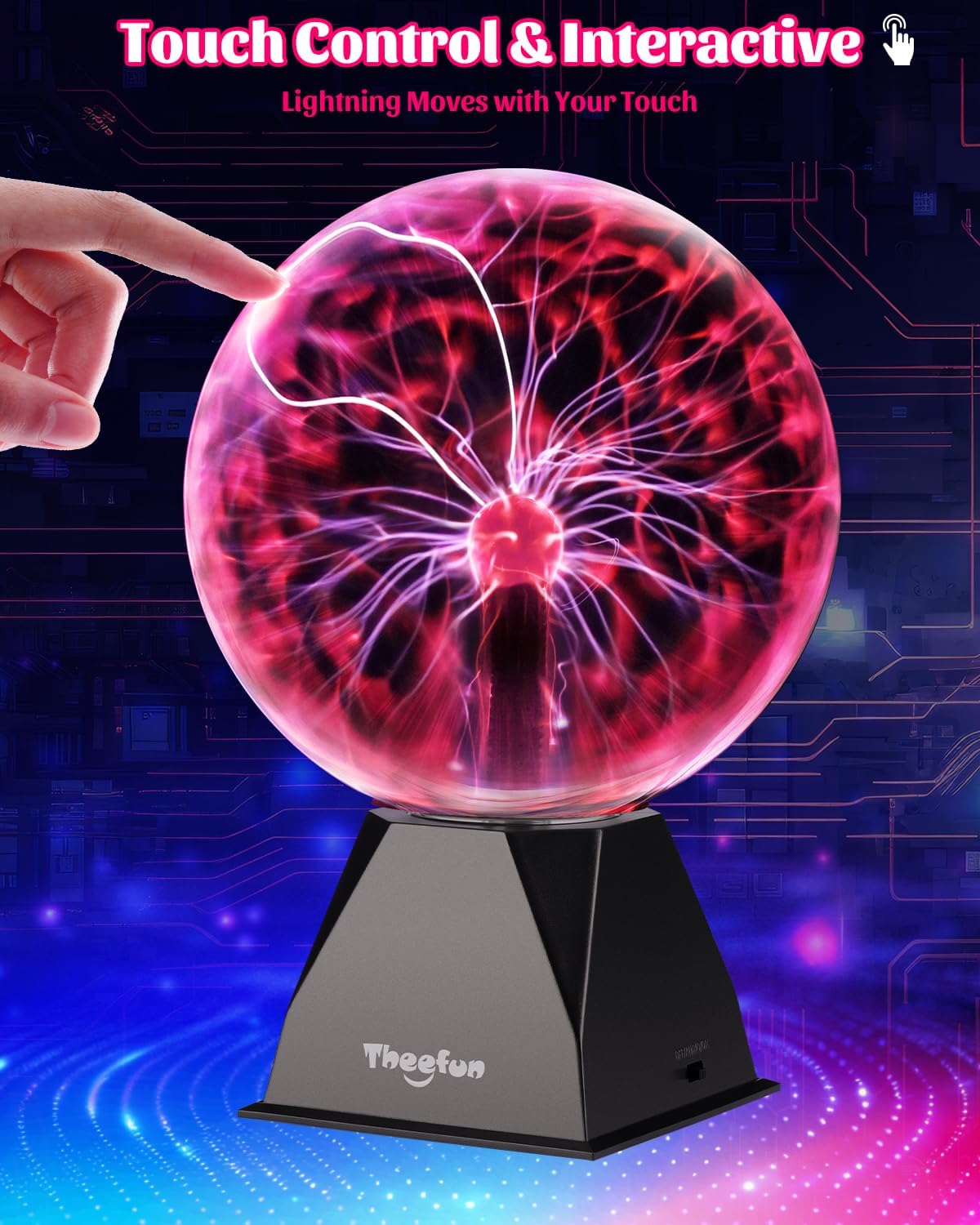 Thumbnail 2 de Theefun plasma ball, 8-inch
