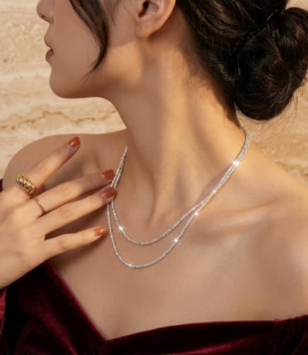 Detalle de Rajputana catena da donna in argento 925, maglia a spirale e chiusura a moschettone