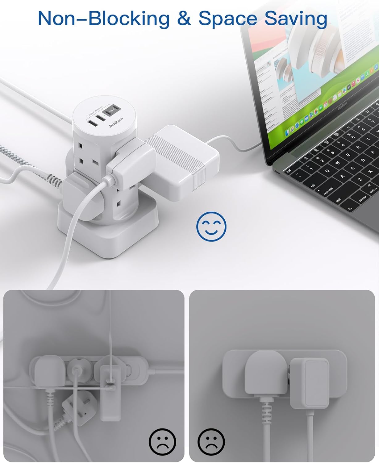 Thumbnail 3 de Tower Extension Lead with USB Slots 3250W
