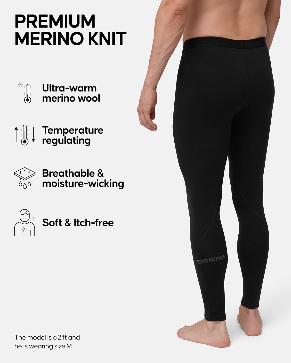 Thumbnail 1 de Danish Endurance Merino long johns thermal base layer