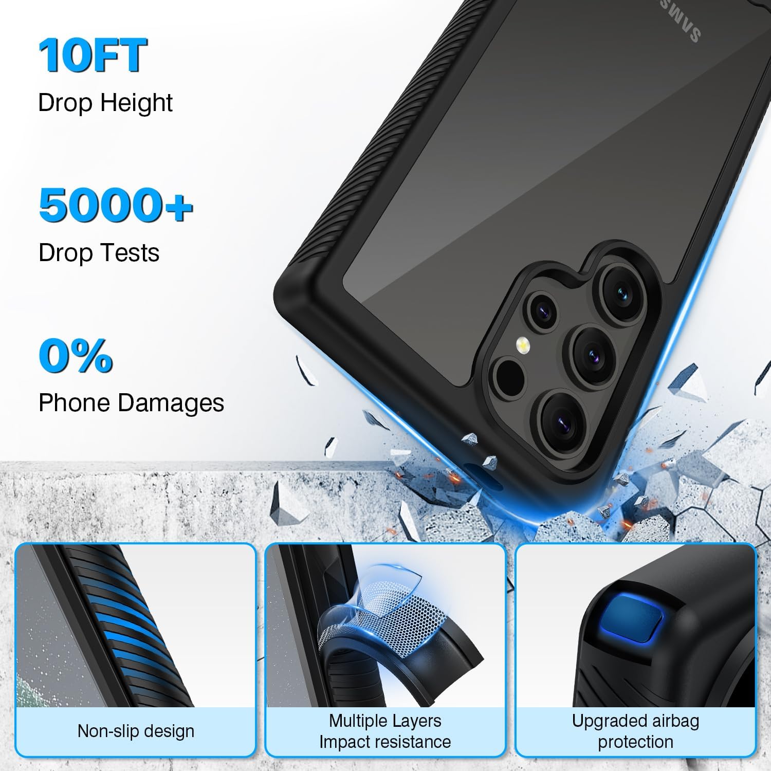 Detalle 2 de CENHUFO Samsung Galaxy S24 Ultra 360° Rugged Case