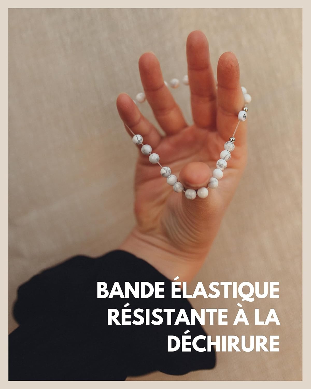 Thumbnail 2 de Bracelet avec lettres en or 18K plaqué or véritable – pendentif gravé des initiales