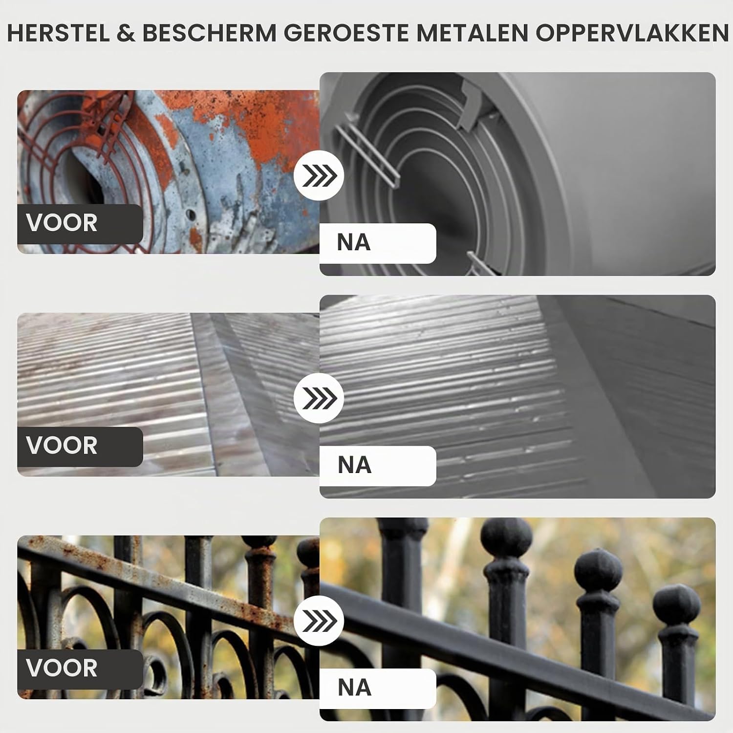 Detalle de Mollor RUSTB-MLT010-0.5KG-BLACK roestomvormer en zwarte metaalverf