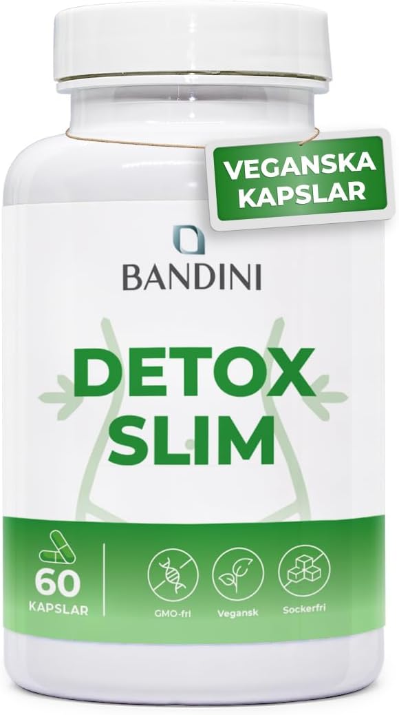 Detalle de BANDINI Detox Slim veganska kapslar med växtextrakt, 60 kapslar
