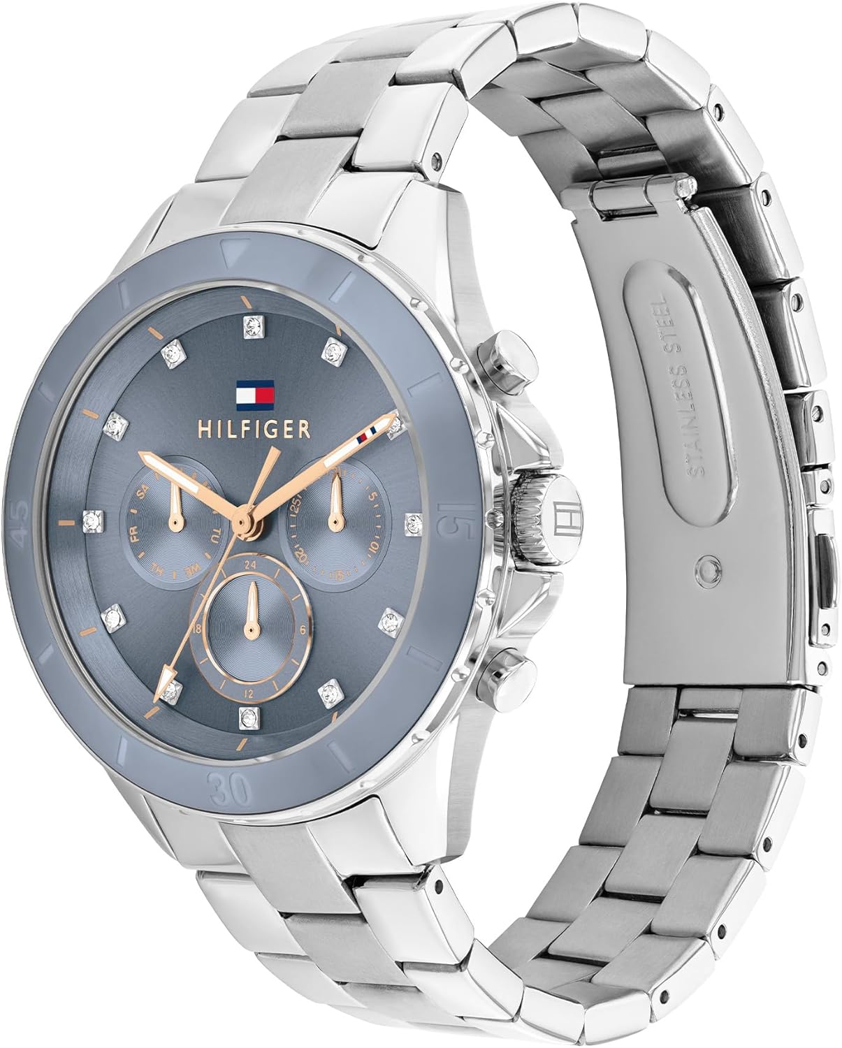 Thumbnail 1 de Tommy Hilfiger Damen Quarzuhr mit Multi-Zifferblatt und 316L-Edelstahlarmband