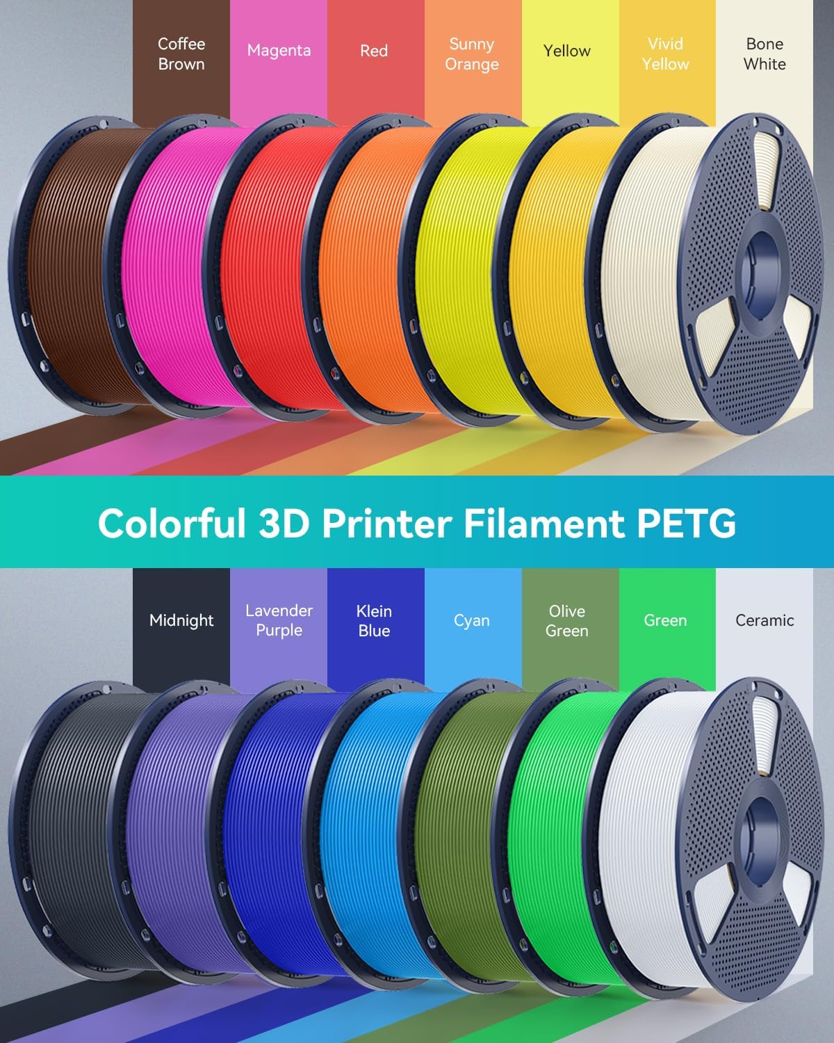 Thumbnail 6 de SUNLU PETG Filament 1.75mm (White) – 1kg spool for strong, durable prints with less stringing