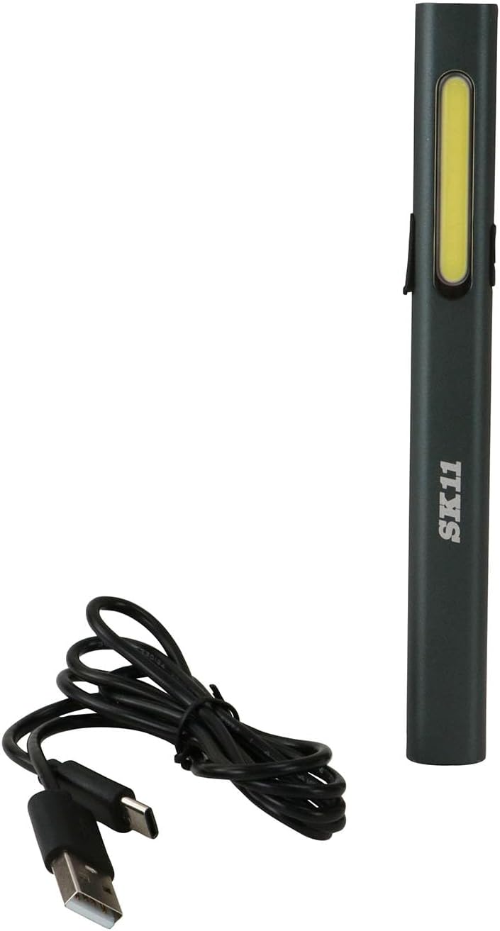 Detalle de SK11 SLW-170DMP 充電式LEDペンライト 2灯切替・無段階調光・IP54