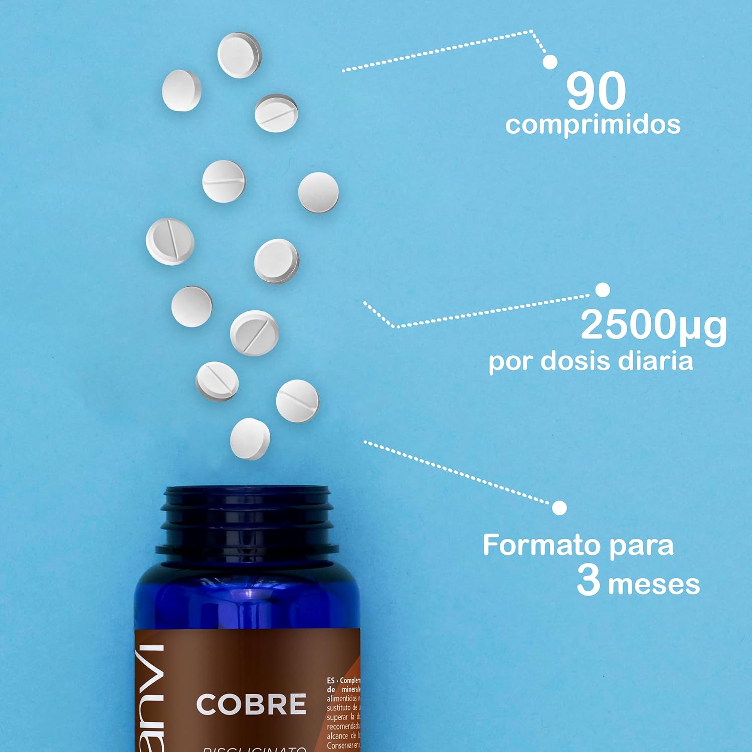 Detalle de DRASANVI MINERAL Bisglicinato de Cobre 2500µg