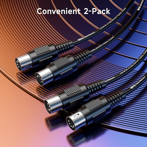 Thumbnail 6 de Cable Matters 5 Pin DIN MIDI Cable (2-Pack) – 1.8m