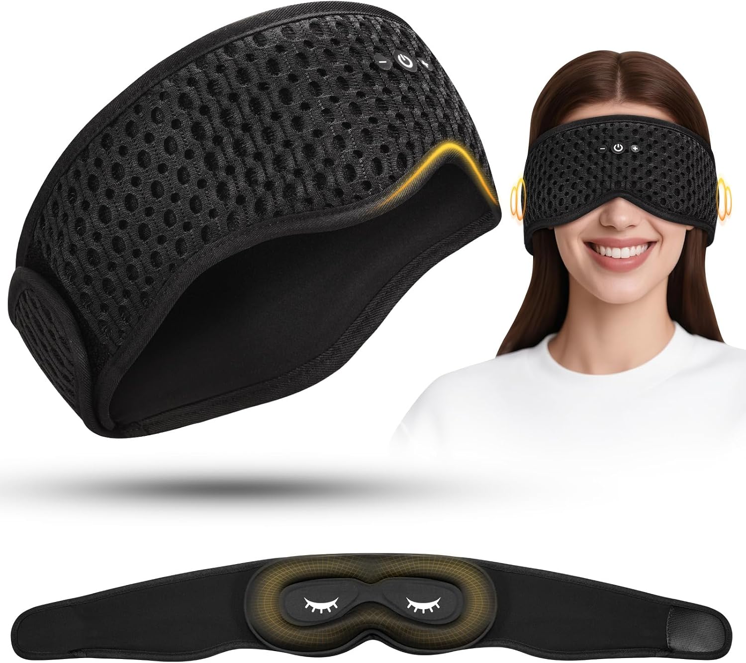 Detalle de Sleep Mask with Bluetooth Headphones, Bluetooth 5.4