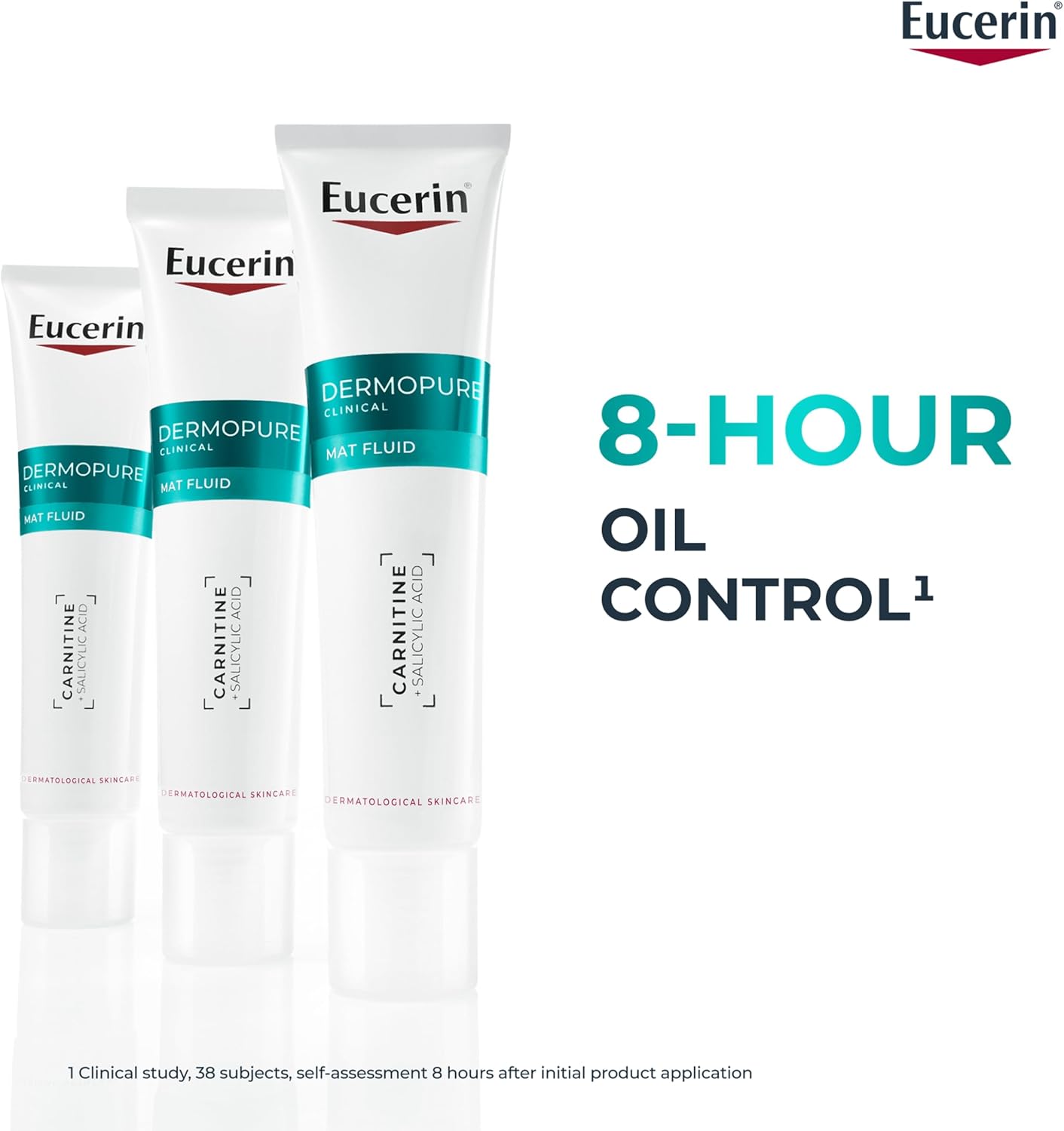 Thumbnail 1 de Eucerin Dermopure Clinical Matt Fluid 40ml – Oil Control Moisturiser for Oily, Blemish-Prone Skin